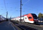 Caltrain Stadler Car # 317 on the north end of a consist 